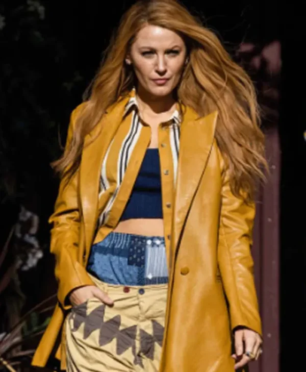 It Ends With Us 2024 Blake Lively Mustard Blazer