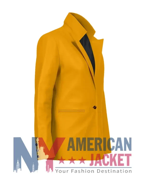 It Ends With Us 2024 Lively Blake Mustard Blazer