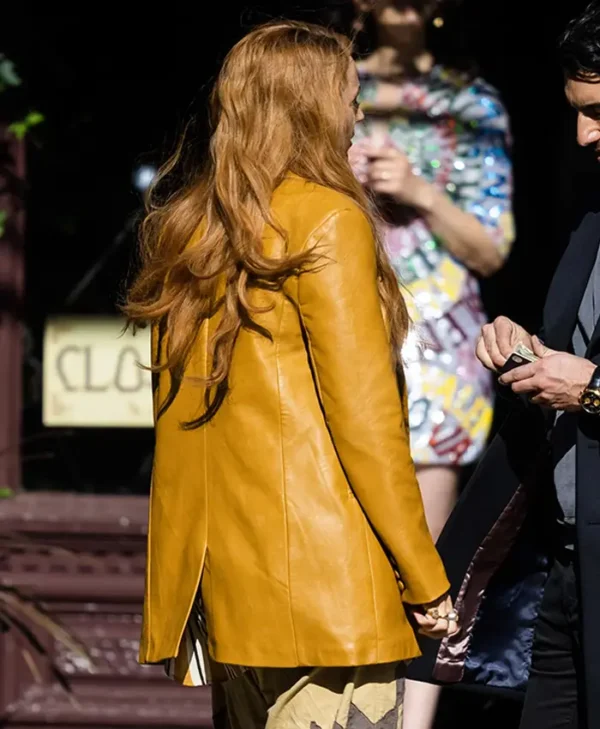 It Ends With Us 2024 Mustard Blake Lively Blazer