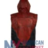 Jason Todd Red Leather Hood Vest