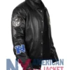 Jeff Hamilton Green Bay Packers Black Leather Jacket