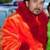 Junior P. Luche Orange Fur Coat