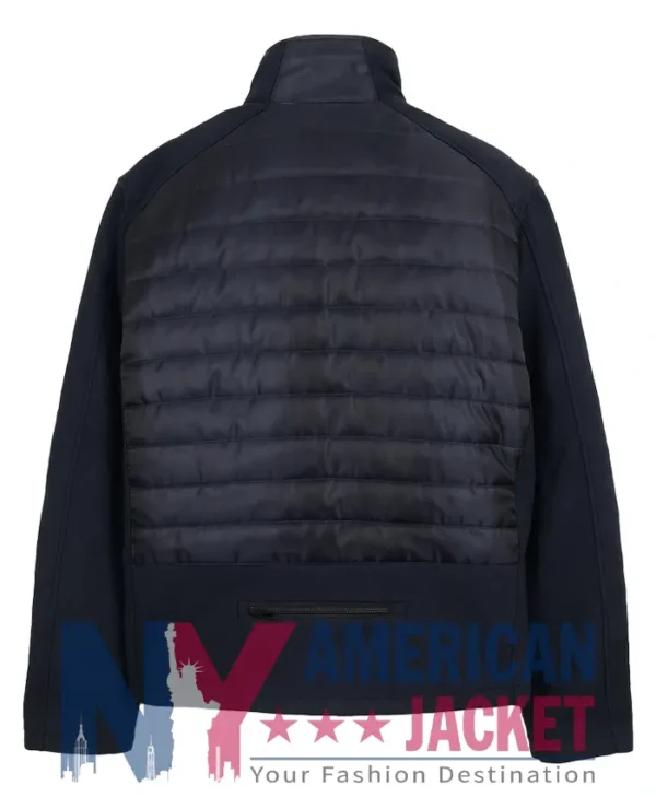 Tracker S01 Justin Hartley Blue Puffer Jacket - Image 5