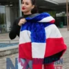 Larry Buffalo Bills Fur Color Block Coat