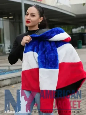 Larry Buffalo Bills Fur Color Block Coat