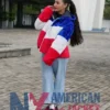 Larry Fur Buffalo Bills Color Block Coat