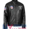 Las Leather Vegas Raiders Black Jacket