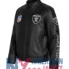 Las Vegas Black Leather Raiders Jacket