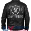 Las Vegas Leather Raiders Black Jacket