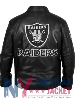 Las Vegas Leather Raiders Black Jacket
