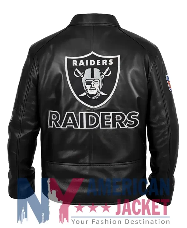 Las Vegas Leather Raiders Black Jacket