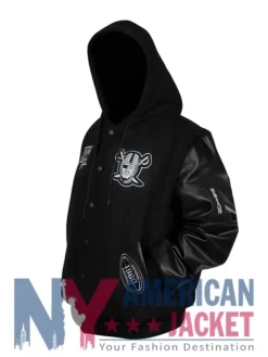 Las Vegas Raiders Antonio Pierce Black Varsity Jacket