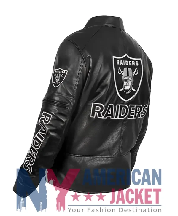 Las Vegas Raiders Leather Black Jacket