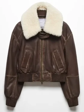 Leather Bomber Jacket Women