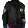 Leather Boston Celtics Black Jacket