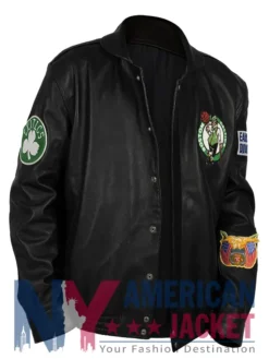 Leather Boston Celtics Black Jacket