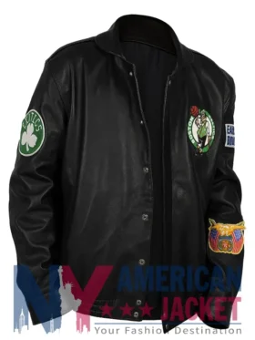 Leather Boston Celtics Black Jacket