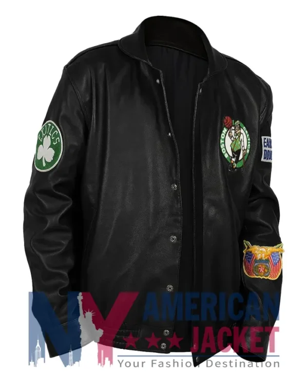 Leather Boston Celtics Black Jacket