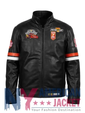Lightning Mcqueen Black Racer Leather Jacket