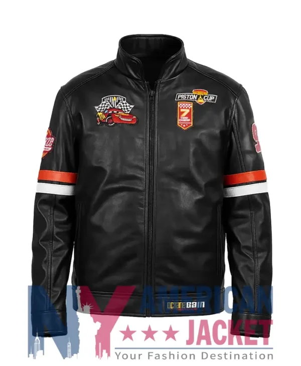Lightning Mcqueen Black Racer Leather Jacket