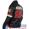 Lightning Mcqueen Racer Black Leather Jacket