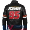 Lightning Racer Mcqueen Black Leather Jacket
