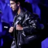 Lorenzo Musetti 2025 US Open Leather Black Jacket