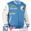 Los Angeles Chargers Blue And White Varsity Mashup Jacket
