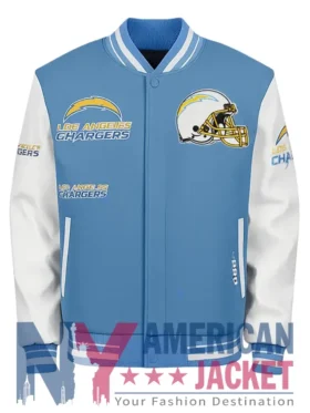 Los Angeles Chargers Mashup Varsity Blue And White Jacket