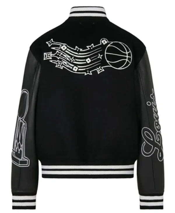 Louis Vuitton NBA Black Varsity Jacket