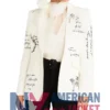 Love Letter Women's Sleeves Feather Blazer