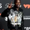 MTV Video Music Awards 2025 Skillibeng Leather Black Jacket