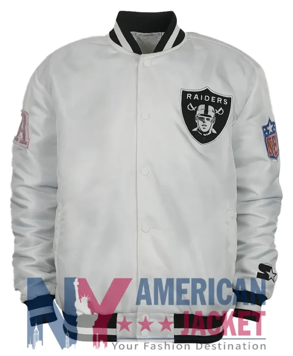 Mark Davis Las Vegas Raiders White Jacket
