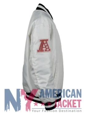 Mark Davis White Las Vegas Raiders Jacket