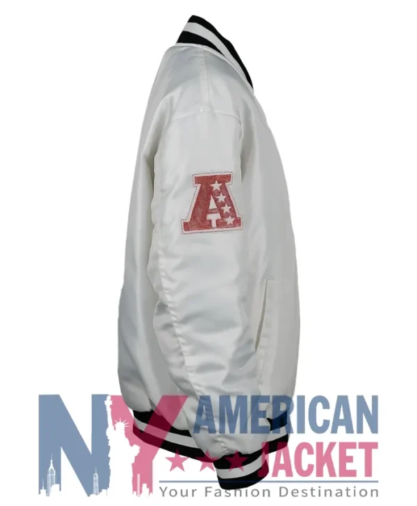 Mark Davis White Las Vegas Raiders Jacket