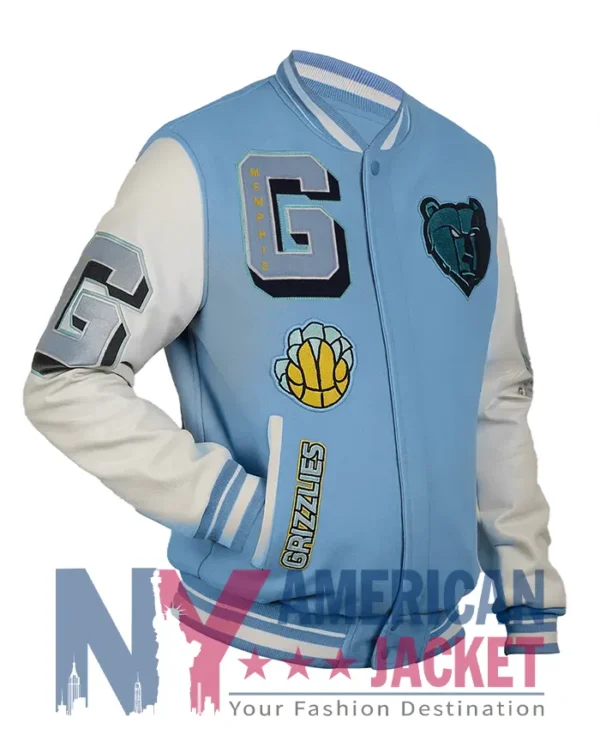 Memphis Grizzlies Blue And Varsity White Jacket