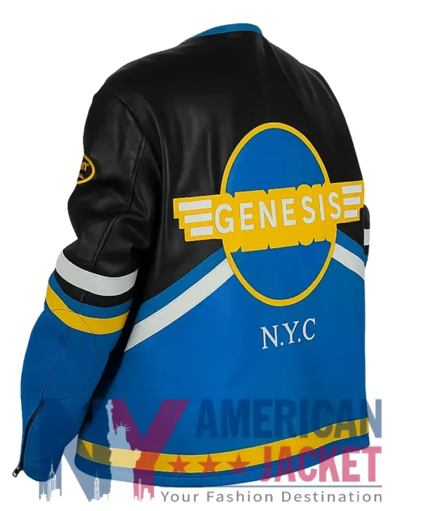 Motorcycle Blue Vanson Leather Jacket