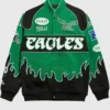 Multi-Patchwork Black Flame Design Green