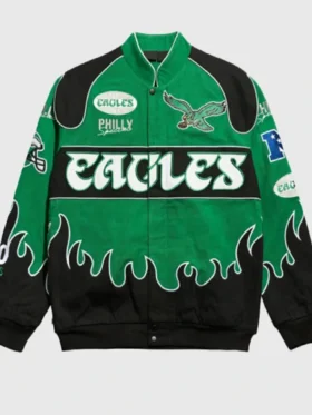 Multi-Patchwork Black Flame Design Green