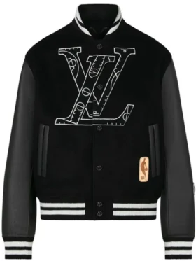 NBA Louis Vuitton Black Varsity Jacket