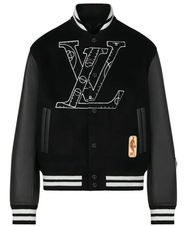 NBA Louis Vuitton Black Varsity Jacket