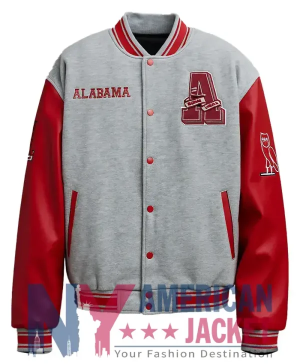 NCAA Alabama Crimson Tide OVO Varsity Letterman Jacket