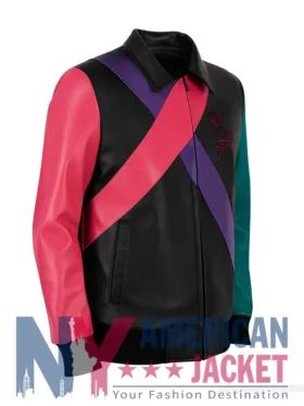 Neo Rebel Bunny Leather Bomber Jacket