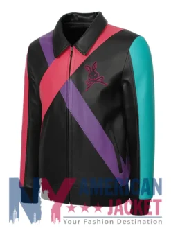 Neo Rebel Bunny Leather Bomber Jacket