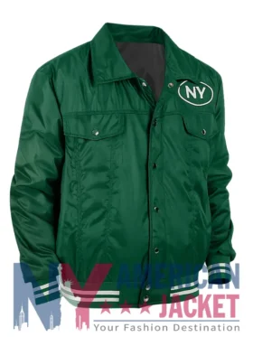 New York Jets Silver-Tab Varsity Trucker Jacket