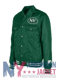 New York Jets Varsity Silver-Tab Trucker Jacket