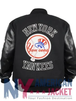 New York Yankees Black Varsity Letterman Jacket