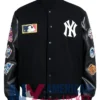 New York Yankees Varsity Letterman Black Jacket
