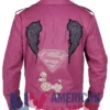 Nicolas Cage Pink Real Motorcycle Leather Jacket