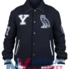 OVO Yale University Blue Navy Varsity Jacket